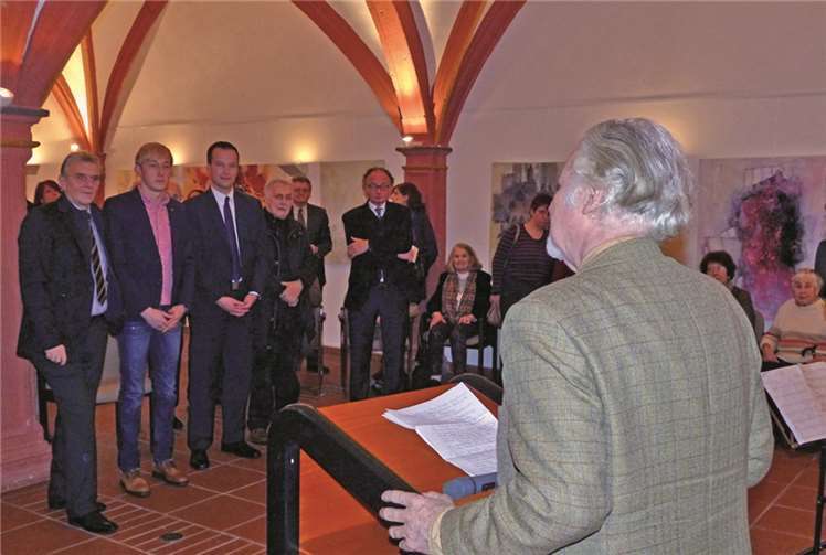 Prof. Dr. Heijo Klein bei der Laudatio. Fred Doll