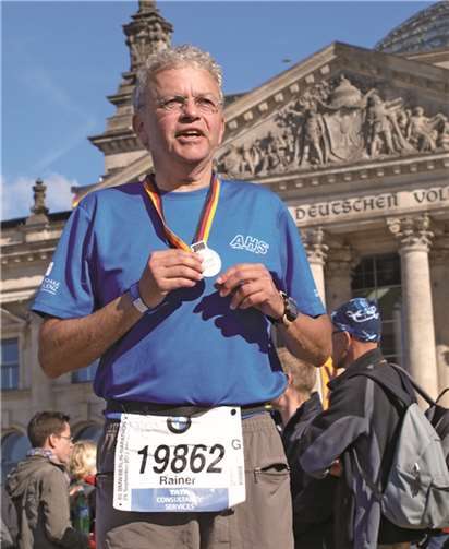 Prof. Dr. Rainer Ningel war einer der über 40.000 Starter beim diesjährigen Berlin-Marathon.privat