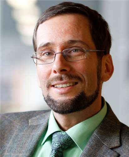 Prof. Dr. Volker Quaschning spricht beim Regionalforum über den Klimawandel. Silke Reents