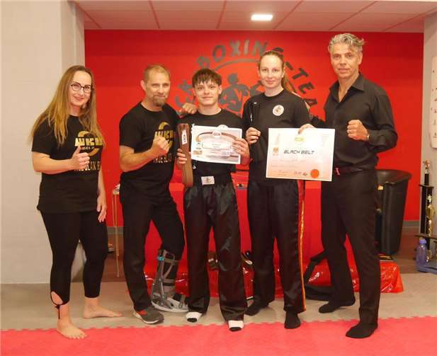 Prof. Yvonne Thorhammer, Guido Rödel, Maxim Stieben, Felice Karger, Klaus Nonnemacher. Foto: privat