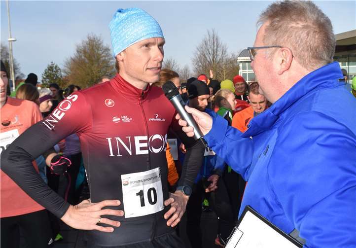 Profi-Radsportler Christian Knees war zum ersten Mal beim Lauf dabei.