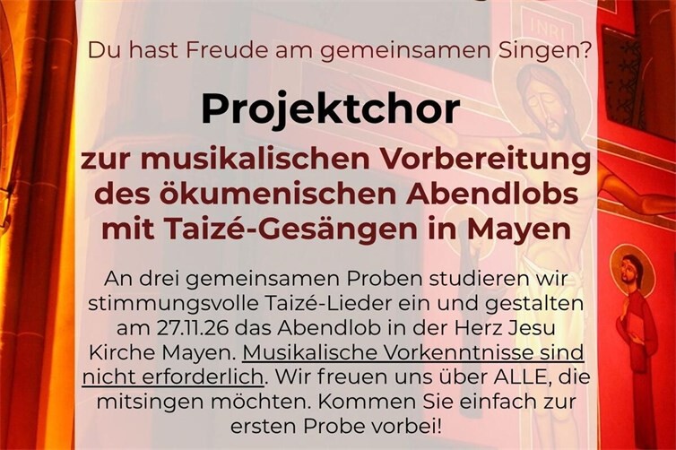 Projektchor - Taizé-Gebet
