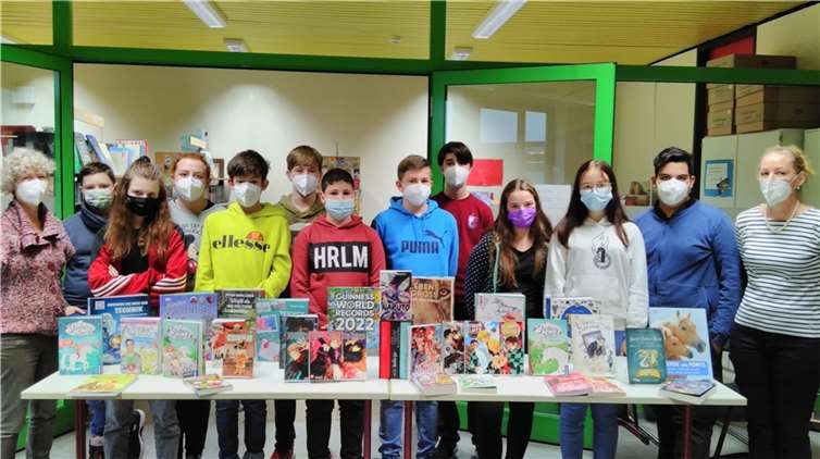 Projekttag in der Schulbücherei des Berkumer Schulzentrums.Foto: M. Kell