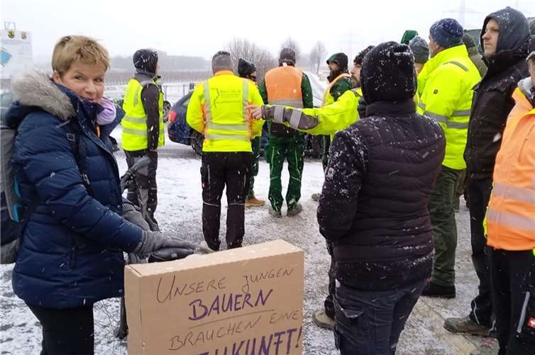 Protest im Innovationspark-Rheinland in der Grafschaft.  Foto: GS