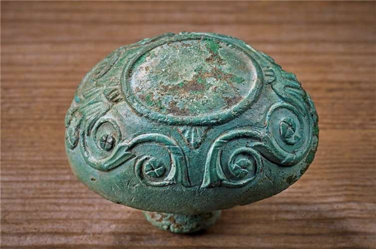 Prunk am Portal: römischer Türknaufvor 69 n. Chr.Fundort: Xanten, Legationslager Vetera ILVR-LandesmuseumFoto: J. Vogel