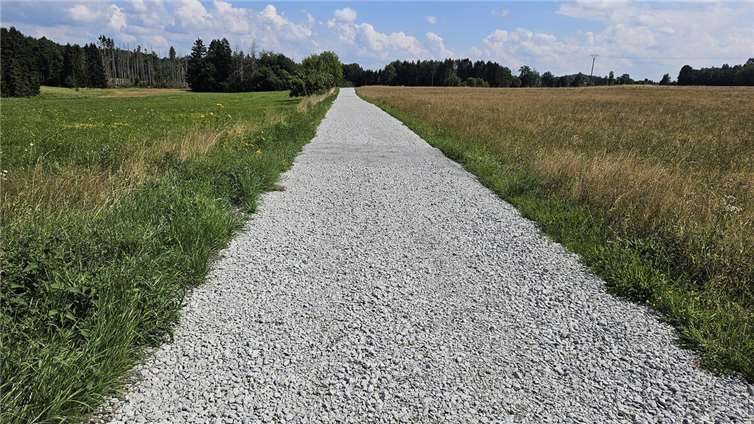 Pünktlich zur 500-Jahrfeier der Gemeinde Arnshöfen wurden die Arbeiten für den Ausbau des Radweges zwischen Arnshöfen und Obersayn abgeschlossen.  Foto: Kreisverwaltung / Markus Krebs