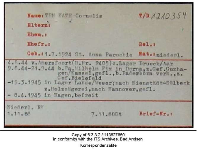 Quelle: Archiv ITS Arolsen