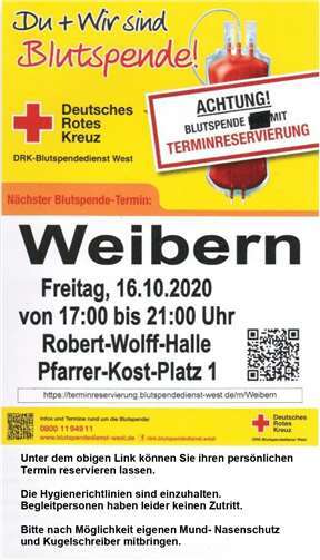 Quelle: DRK Ortsverband Weibern e. V.