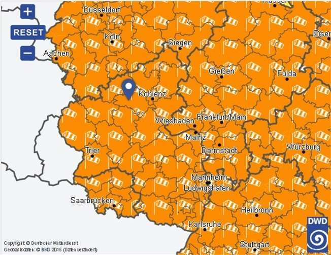 Quelle: Deutscher Wetterdienst