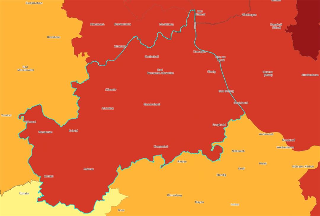 Inzidenz Kreis Ahrweiler