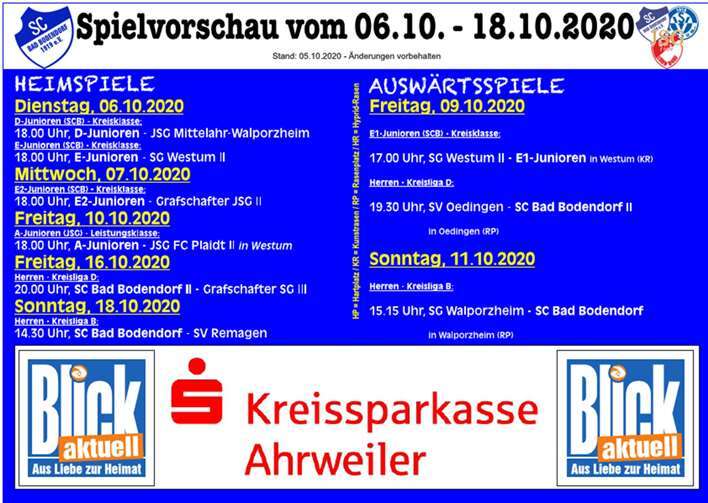 Quelle: SC Bad Bodendorf