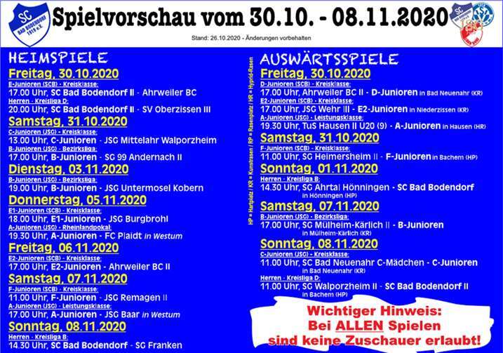 Quelle: SC Bad Bodendorf