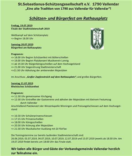 Quelle: St. Seb. Schützengesellschaft