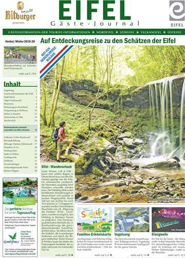 Quelle: Tourist-Information Bitburger Land in Kooperation mit der Tourist-Information Hocheifel-Nürburgring.Quelle: Verbandsgemeinde Adenau