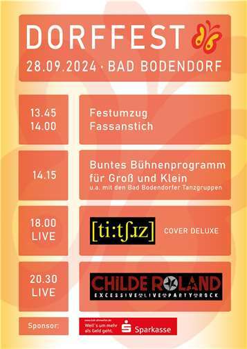 Bad Bodendorf feiert 45. Dorffest Quelle: privat