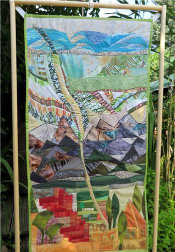 Wie im Basar Quilt von Gertrude Theis.