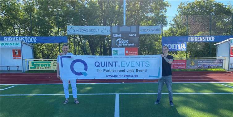 Quint Events aus Bad Honnef ist neuer Sponsor des VfB Linz. Foto: privat