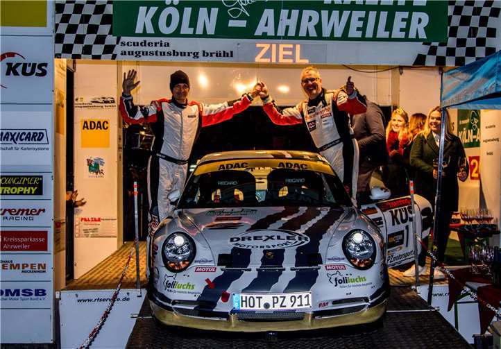Ruben Zeltner siegt bei seinem ersten Start an der Ahr RKA Zeltner auf dem Podium.Fotos: privat