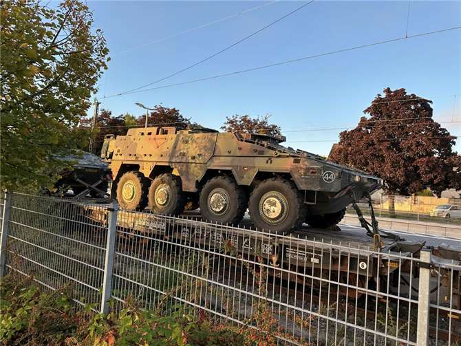 Radpanzer des Typs GTK Boxer. Foto: ROB