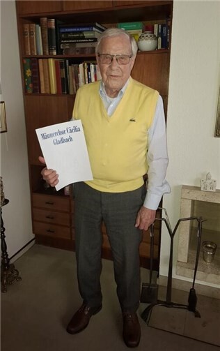 Raimund Moog wurde für 80 Jahre Mitgliedschaft geehrt.