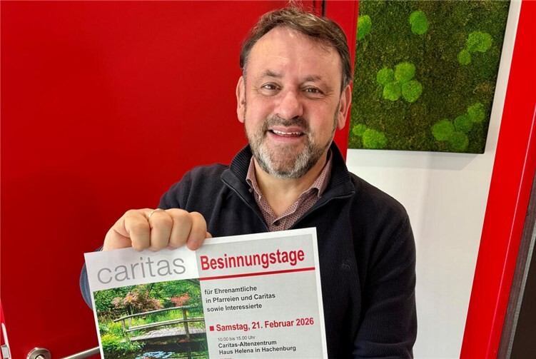 Rainer Lehmler, Referent Gemeindecaritas beim Caritasverband Westerwald-Rhein-Lahn, lädt Ehrenamtliche und Interessierte herzlich zu den diesjährigen Besinnungstagen in Hachenburg und Lahnstein ein und freut sich auf zwei Tage mit geistlichen Impulsen und persönlichem Austausch. Foto: Holger Pöritzsch/Caritasverband WWRL