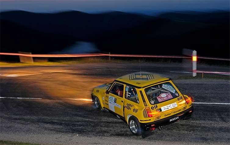 Rallye Criterium de Jurassien 2016 bei Nacht.