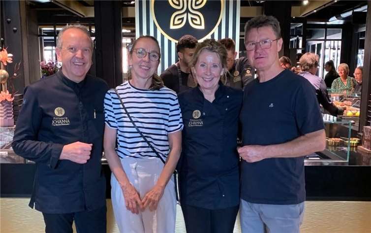 Ralph Orth, Catherine Lindner, Inka Orth und Ortsvorsteher Richard Lindner.  Foto: privat