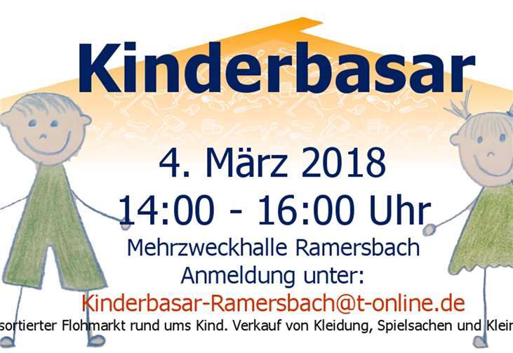 Ramersbacher Kinderbasar in der Mehrzweckhalle.privat