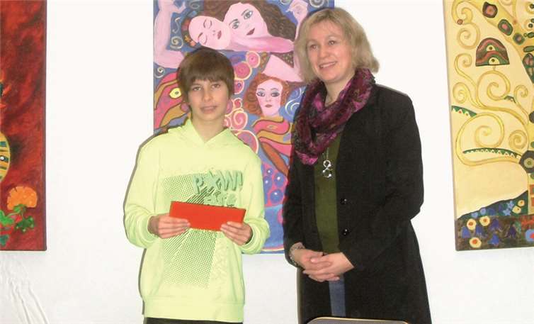 Raphael Fröhlich und die pädagogische Koordinatorin Tanja Anton. privat