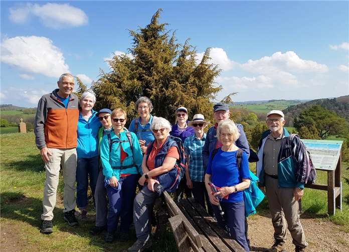 Rast an einer Eifel-Zypresse.  Foto: Konrad Waßmann