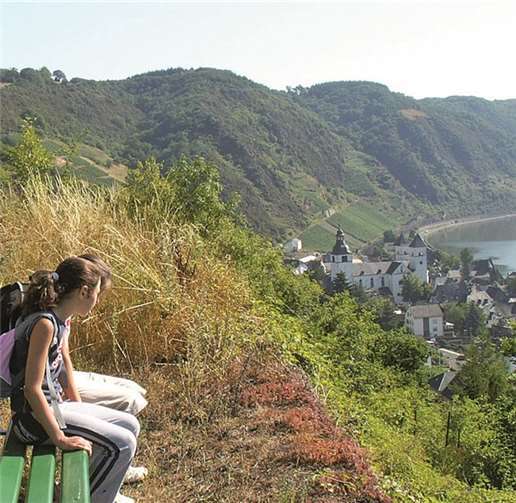 Rast auf dem Lenus-Mars-Weg - mit herrlichem Ausblick.