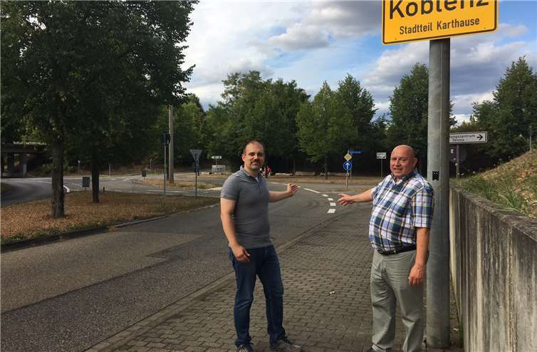 Ratsherr Leo Biewer (re.) und Ratskandidat Marius Jakob.privat