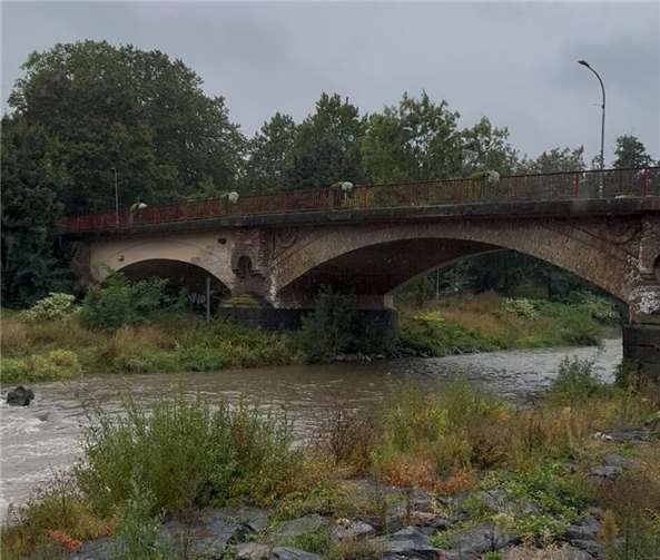 Regen ja, Hochwasser nein: Die Ahr in Sinzig am Mittag des 9. September. Foto: ROB