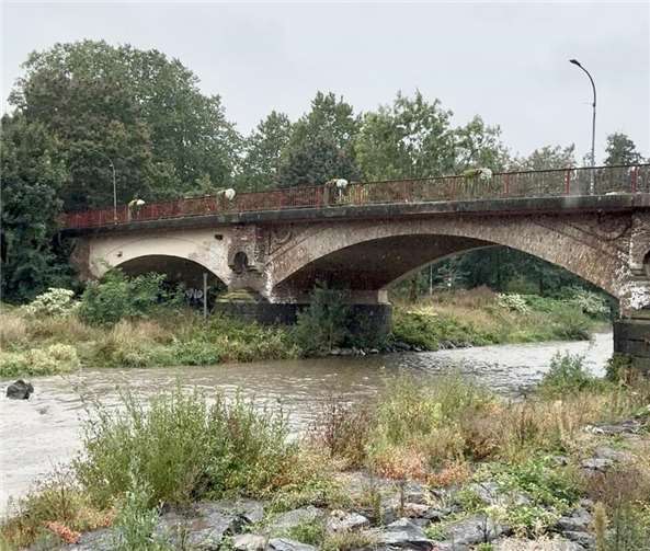 Regen ja, Hochwasser nein: Die Ahr in Sinzig am Mittag des 9. September. Foto: ROB