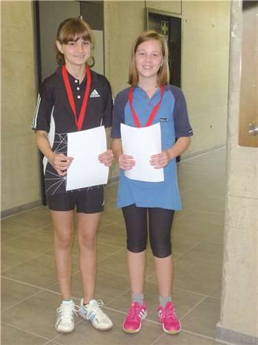 Regionsmeister Annalena Fluck und Lena Seifert.Privat