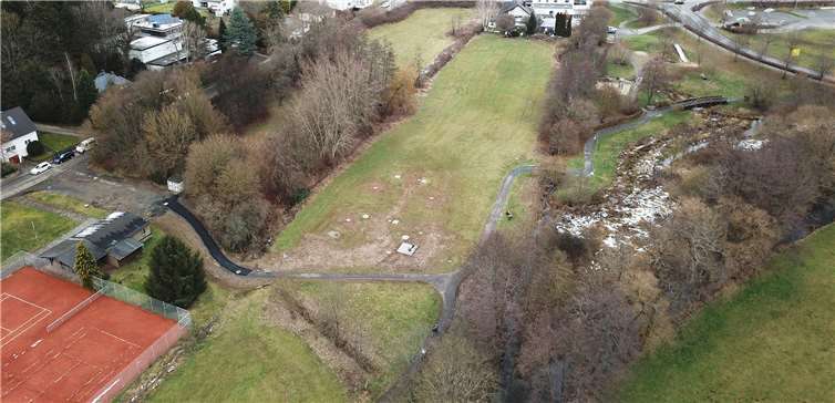 Reichlich Platz für einen Landschaftspark am Saynbach, meinen Teilnehmer der Gruppe „Freiraum, Plätze und Ökologie“ im Rahmen der Zukunftswerkstatt. Foto: privat