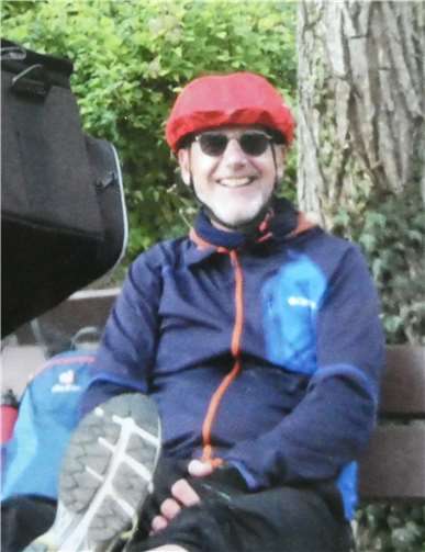 Reinhard Horre. Grenzerfahrungen, mit 71 Jahren Deutschland umradelt. Foto: privat