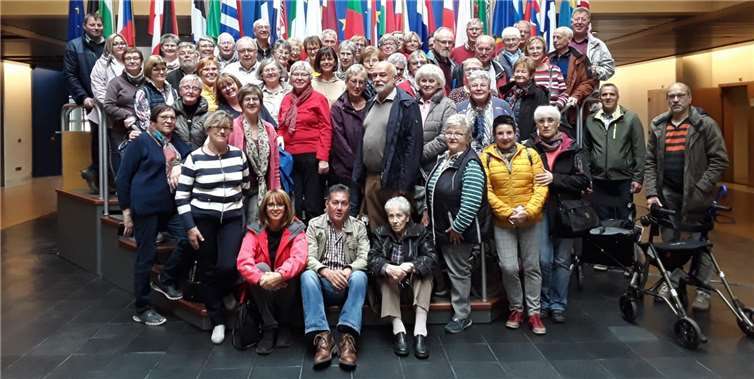 Reisegruppe im Europaparlament in Straßburg.Foto: privat