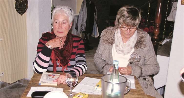 Renate Mohr und Ilona von Assel lasen während des Literatur-Cafés aus den Büchern für ihr Publikum vor.privat