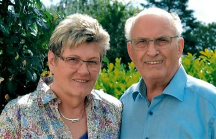 Renate und Heinrich Breitbach freuen sich diesen Tag feiern zu dürfen. privat