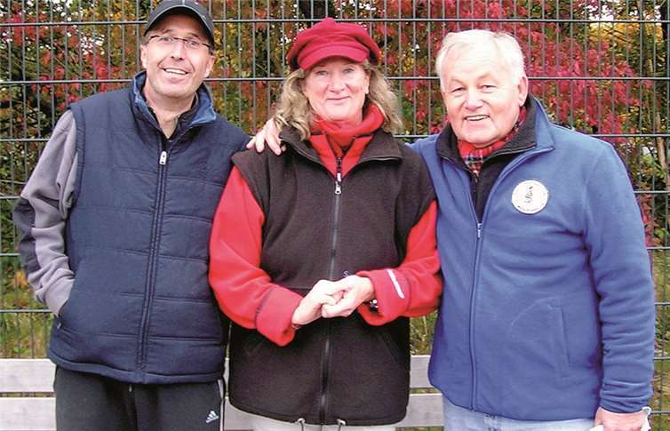 René Bernhardt, Karin Becker und Dieter Burdak waren die besten Bouler.