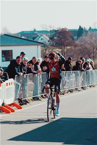 Rene Bethke gewann mit sechs Sekunden Vorsprung.Foto: Kevin Kaup