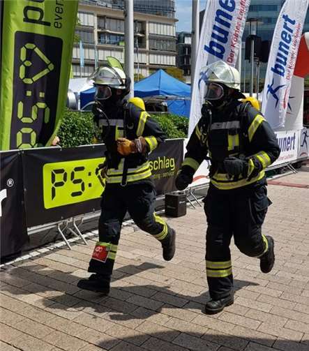 René Rams und Julien Kolling beim Start. Foto: privat