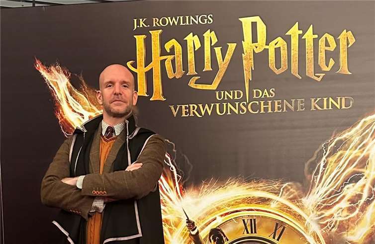 René Siepen schlüpft in Hamburg in die Rolle des Harry-Potter-Bösewichts Lord Voldemort.  Foto: privat