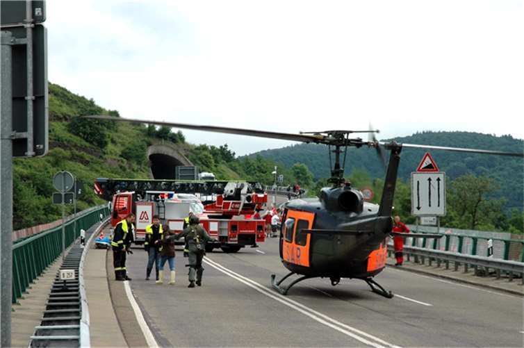 Rettung mit dem Hubschrauber