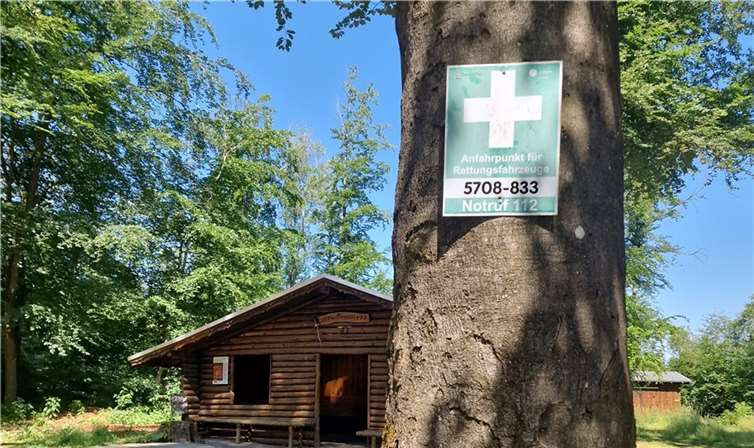 Rettungspunkt an der Martinshütte Kaisersesch.  Copyright: VG Kaisersesch/Jochen Gresser