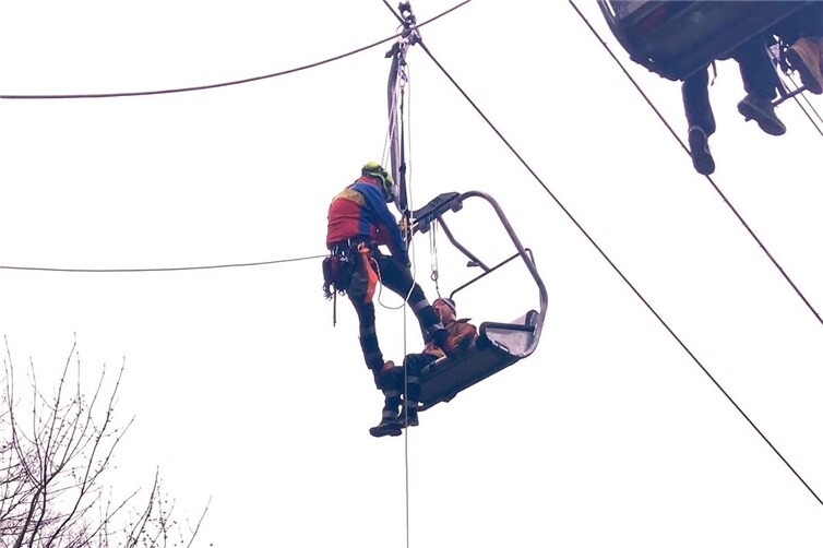 Rettungsübung Bergwacht