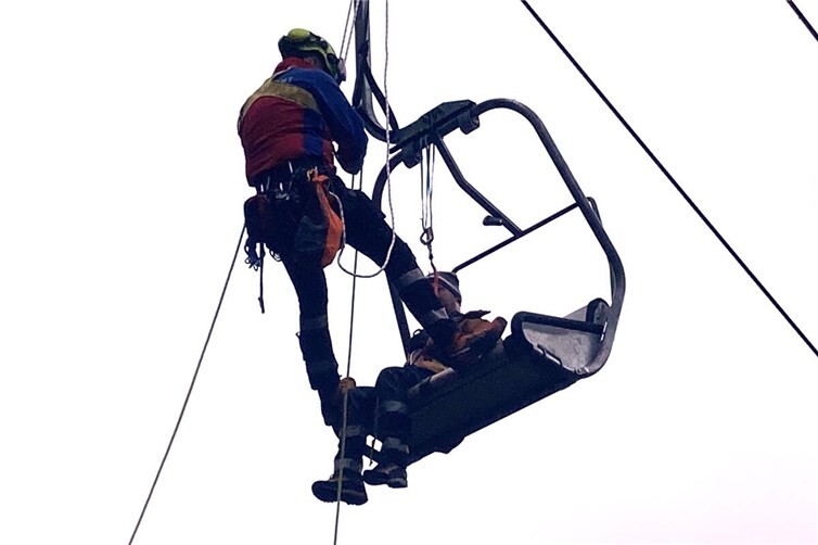 Rettungsübung Bergwacht