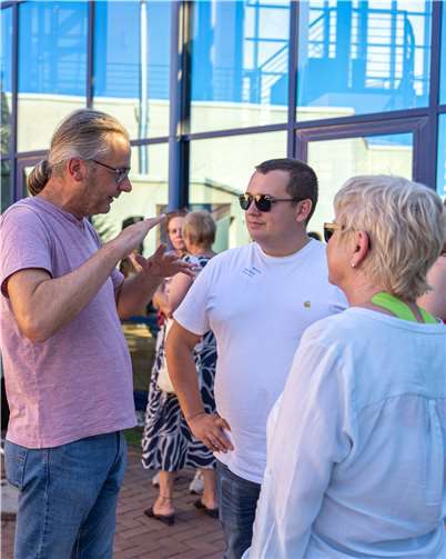 Rheinbacher Unternehmer/innen im Gespräch.