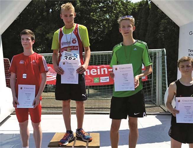 Rheinland-Pfalz-Meister Jens Mildenberger auf dem Siegerpodest.